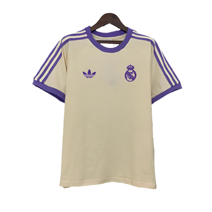 Camiseta Casual del Real Madrid 25/26 - Beige - Versión Fan