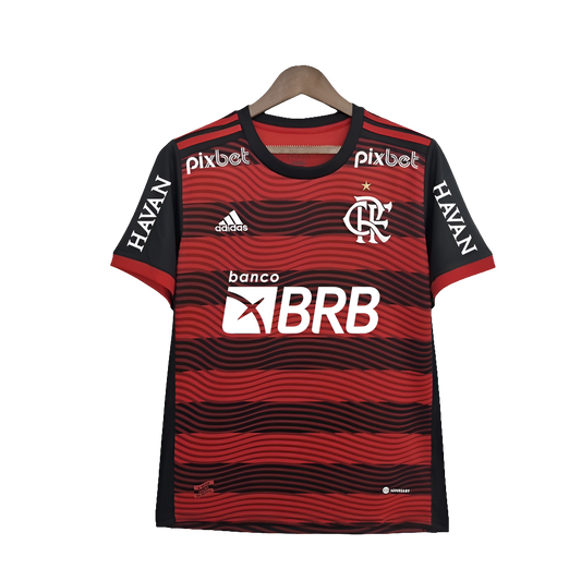 Camiseta local del Flamengo 22/23 - Todos los patrocinadores - Versión para aficionados