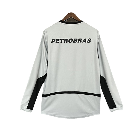 Camiseta de portero gris Flamengo 02/03 - Versión retro de manga larga