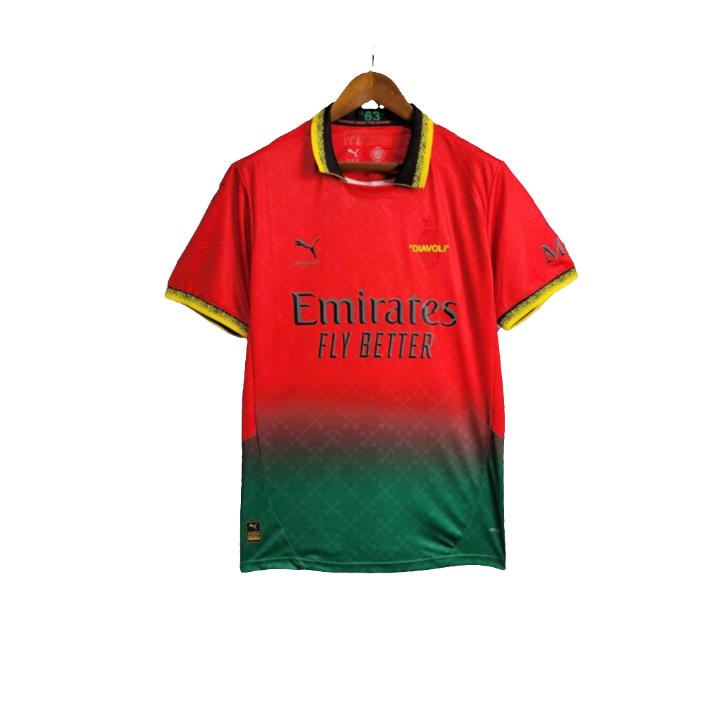 Camiseta conmemorativa del AC Milan 25/26 - Roja - Versión para aficionados