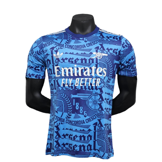 Camiseta prepartido del Arsenal 25/26 - Azul - Versión jugador