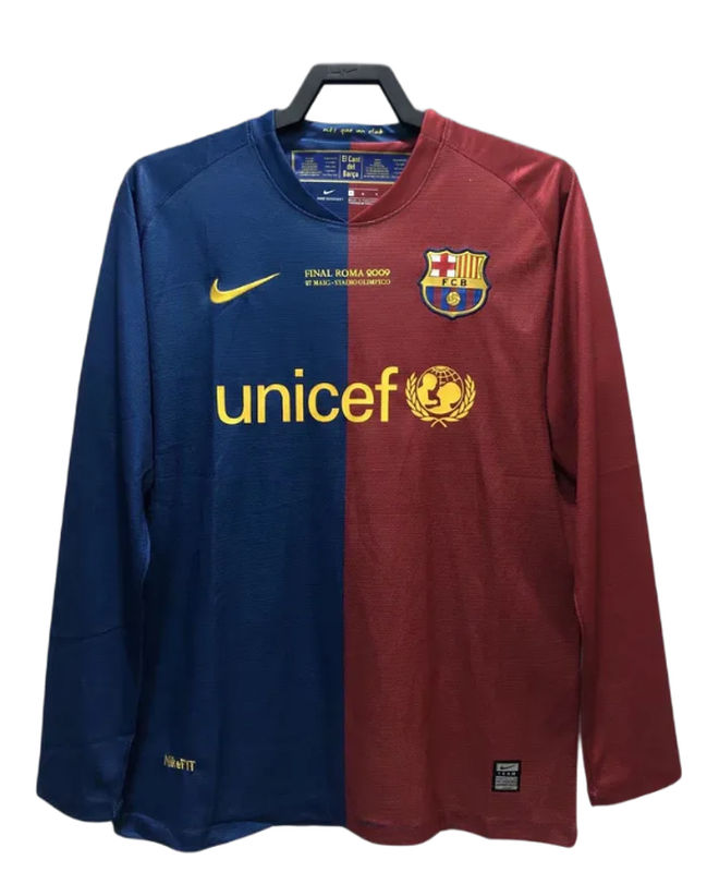 Camiseta local del Barcelona 08/09 I - Versión retro de manga larga