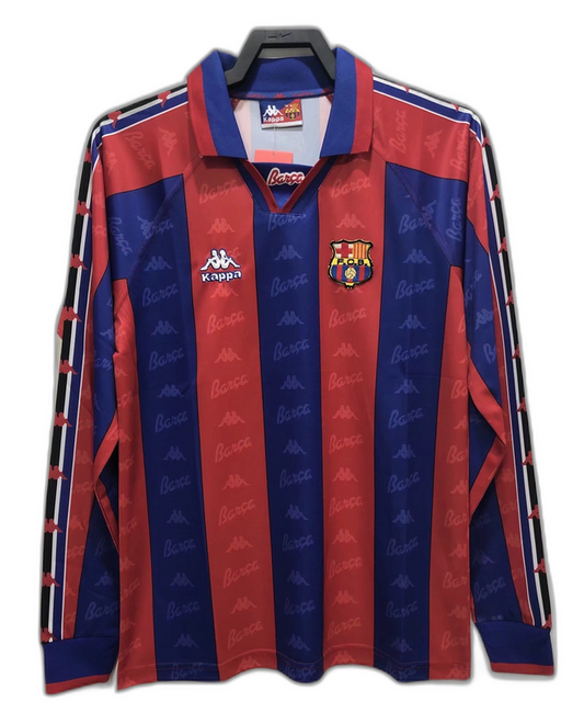 Camiseta local del Barcelona 96/97 I - Versión retro de manga larga