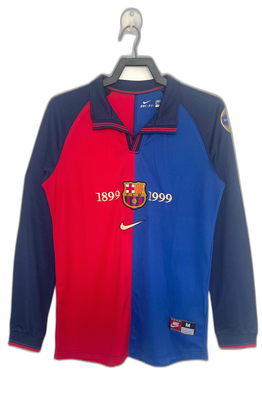 Camiseta local del Barcelona 98/99 I - Versión retro de manga larga