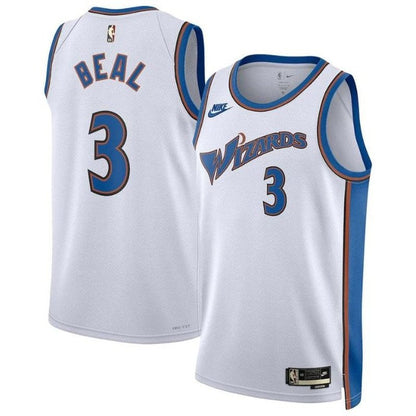 Camiseta blanca de la NBA de Bradley Beal, Washington Wizards 2023 - Edición Clásica