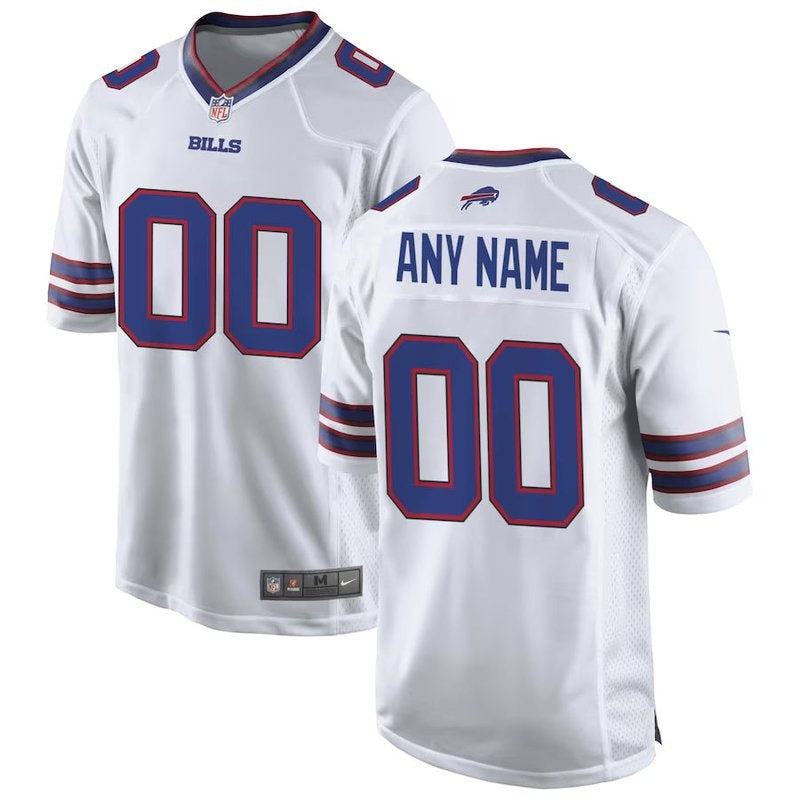 Camiseta personalizada de la NFL de los Buffalo Bills, color blanco