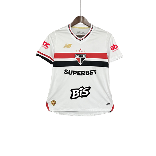 Sao Paulo 25/26 | Camiseta Local - Todos los Patrocinadores - Mujer
