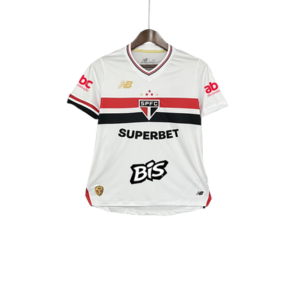 Sao Paulo 25/26 | Camiseta Local - Todos los Patrocinadores - Mujer