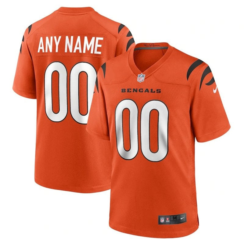 Cincinnati Bengals - Camiseta alternativa personalizada de la NFL - Naranja