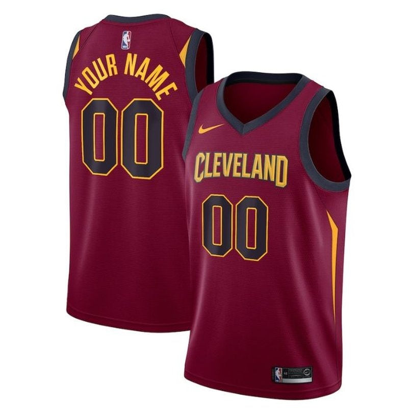 Camiseta unisex de la NBA de los Cleveland Cavaliers, color granate - Edición Icon