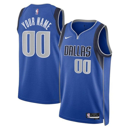 Camiseta unisex de la NBA Dallas Mavericks 2023, color azul real - Edición Icon