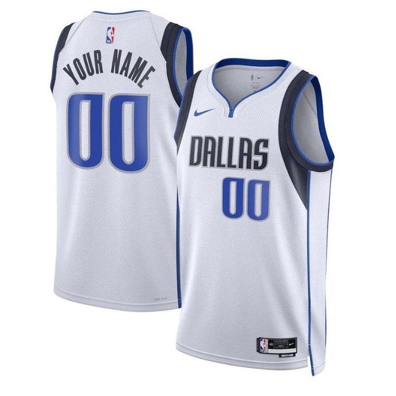 Camiseta unisex de la NBA blanca de los Dallas Mavericks 2023 - Edición Asociación