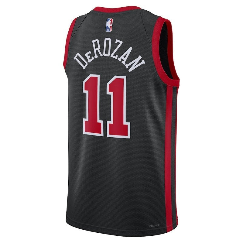 Camiseta unisex de la NBA DeMar DeRozan de los Chicago Bulls (23/24) - Negra - Edición City