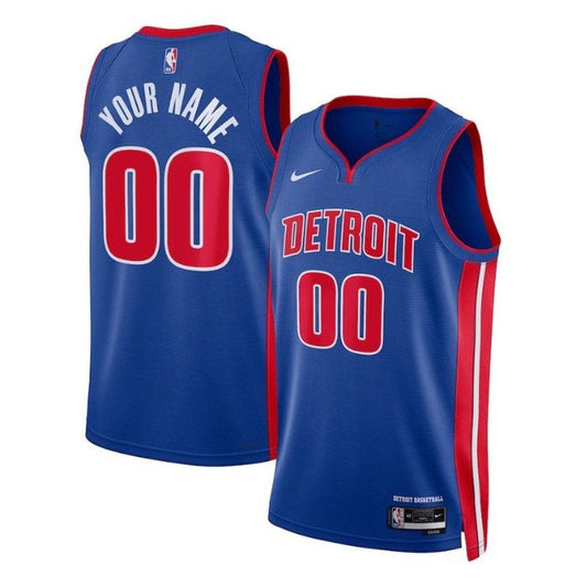 Camiseta unisex de la NBA Detroit Pistons 2023 - Azul - Edición Icon