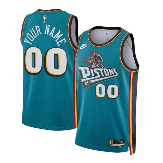 Camiseta unisex de la NBA Detroit Pistons 2023 - Edición Clásica - Verde azulado