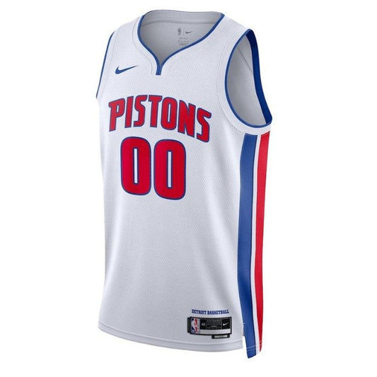 Camiseta unisex de la NBA blanca de los Detroit Pistons 2023 - Edición Asociación