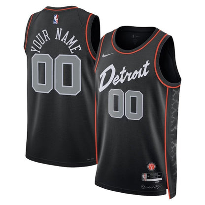 Camiseta NBA unisex Detroit Pistons 23/24 - Negra - Edición Ciudad
