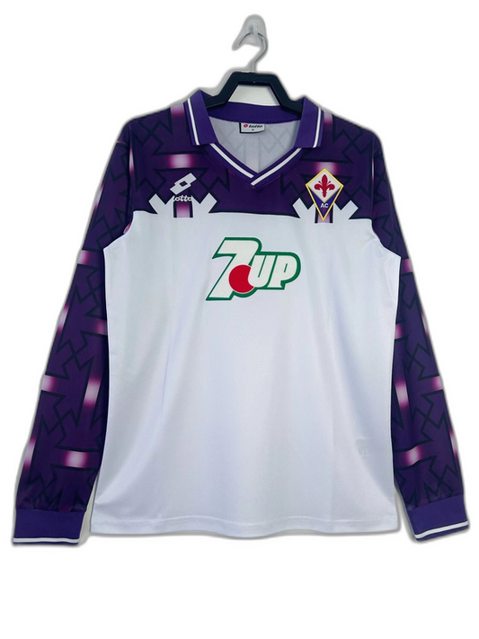 Fiorentina 92/93 II Away Jersey - Long Sleeve Retro Version
