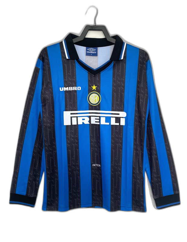 Inter Milan 97/98 I Home Jersey - Long Sleeve Retro Version
