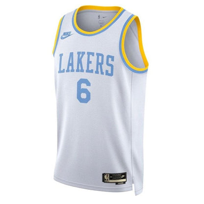Camiseta blanca de la NBA de LeBron James Los Angeles Lakers 2023 - Edición Clásica