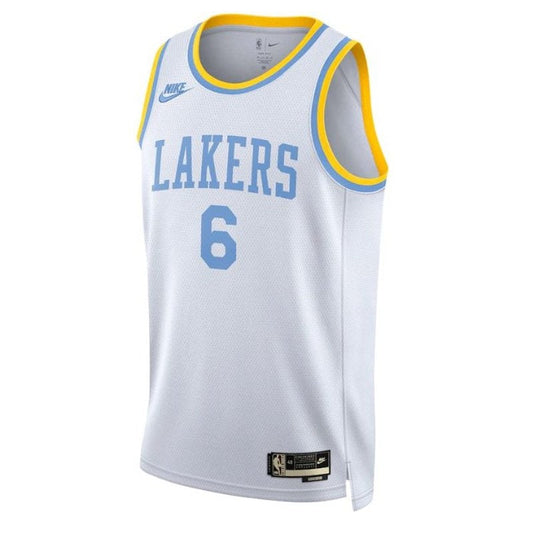 Camiseta blanca de la NBA de LeBron James Los Angeles Lakers 2023 - Edición Clásica