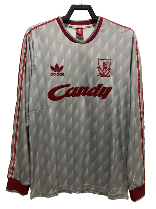 Camiseta de visitante del Liverpool 89/91 II - Versión retro de manga larga