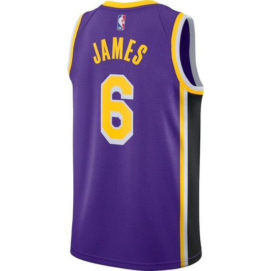 Camiseta de la NBA de Los Angeles Lakers LeBron James #6 (morada) 2021/22