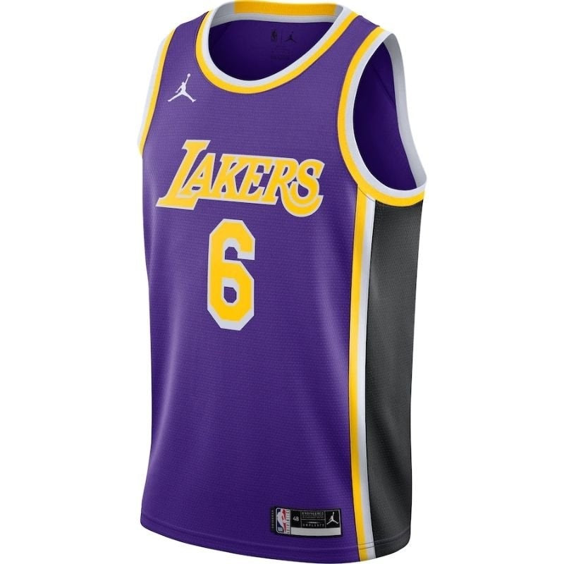 Camiseta de la NBA de Los Angeles Lakers LeBron James #6 (morada) 2021/22