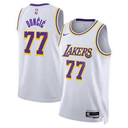 Camiseta de la NBA de Luka Dončić - Edición Asociación de Los Angeles Lakers 2024 - Blanca - Unisex