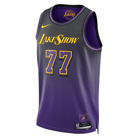 Camiseta NBA de Luka Dončić - Edición Ciudad de Los Angeles Lakers 2024 - Morada - Unisex
