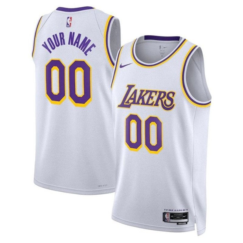 Camiseta unisex blanca de la NBA de Los Ángeles Lakers 2023 - Edición Asociación