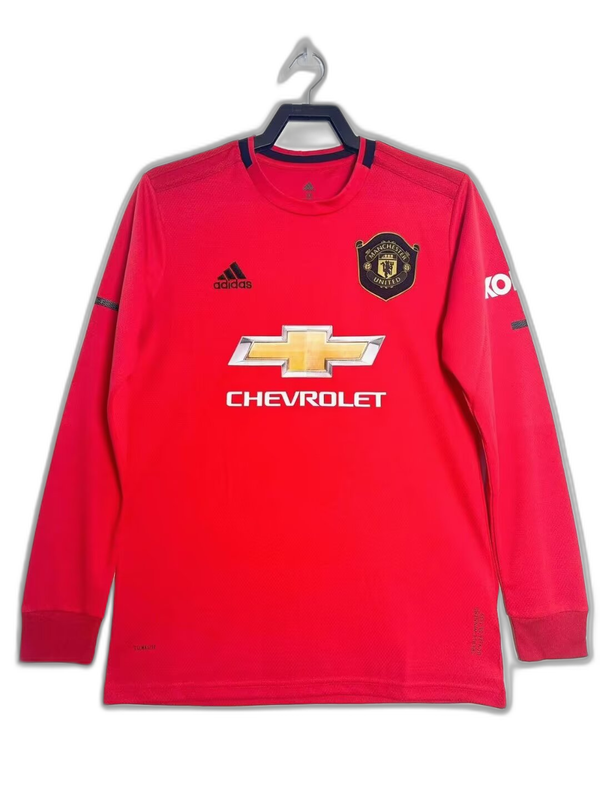Camiseta local del Manchester United 19/20 - Versión retro de manga larga
