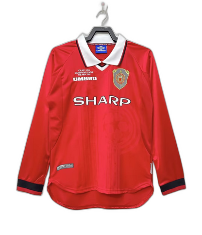 Camiseta local del Manchester United 99/00 I - Versión retro de manga larga