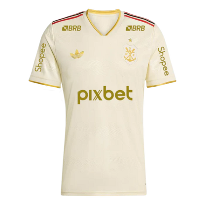 Manto Flamengo Jogo 3 2025/26 – Fan version All Sponsor #8 Saúl