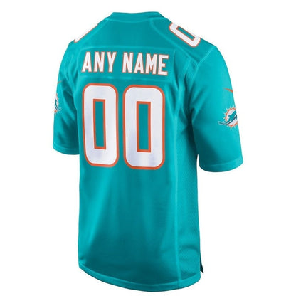 Camiseta personalizada de la NFL de los Miami Dolphins - Aqua