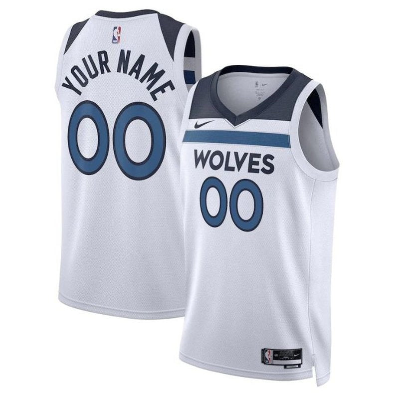 Camiseta unisex blanca de la NBA de los Minnesota Timberwolves 2023 (edición de la asociación)