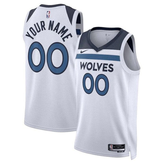 Camiseta unisex blanca de la NBA de los Minnesota Timberwolves 2023 (edición de la asociación)
