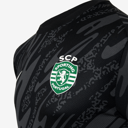 Camiseta de portero del Sporting, negra, 2024/25 - ¡ÚLTIMAS UNIDADES! 🔥💚