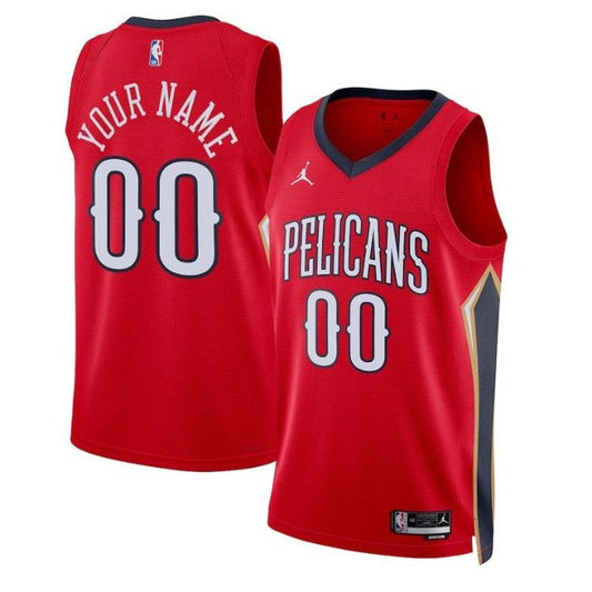 Camiseta unisex de la NBA de los New Orleans Pelicans 2023 - Edición Statement - Roja