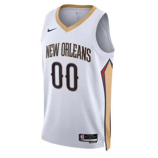 Camiseta unisex de la NBA blanca de los New Orleans Pelicans 2023 - Edición Asociación