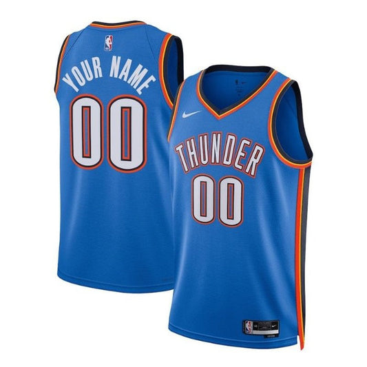 Camiseta unisex de la NBA Oklahoma City Thunder 2023 - Azul - Edición Icon