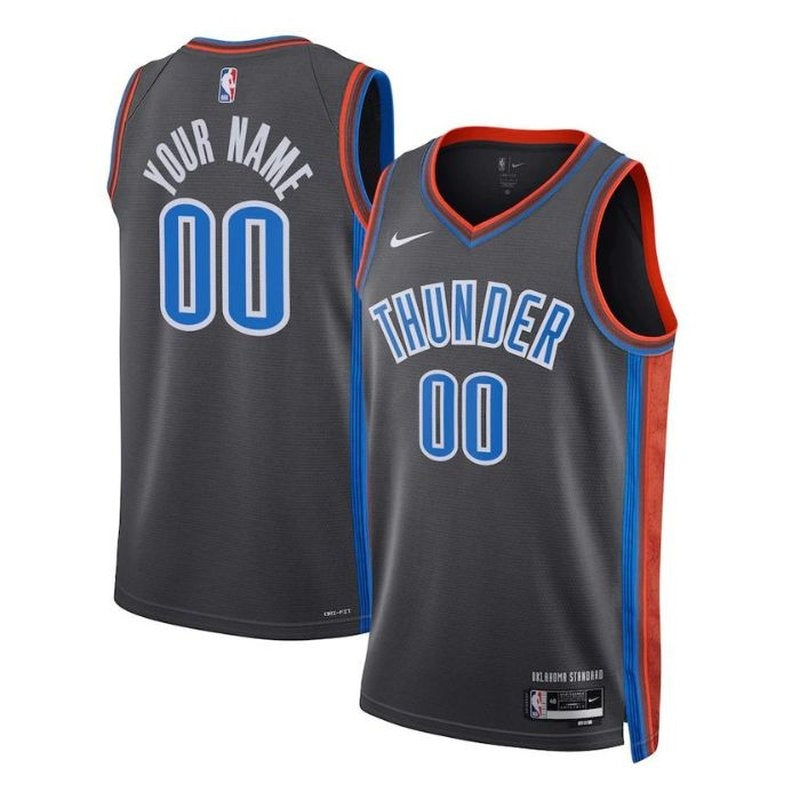 Camiseta unisex de los Oklahoma City Thunder 2023 NBA - Edición City - Negra