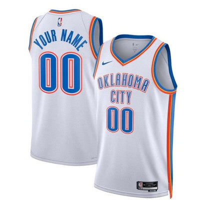 Camiseta unisex de la NBA Oklahoma City Thunder 2023 blanca - Edición Asociación