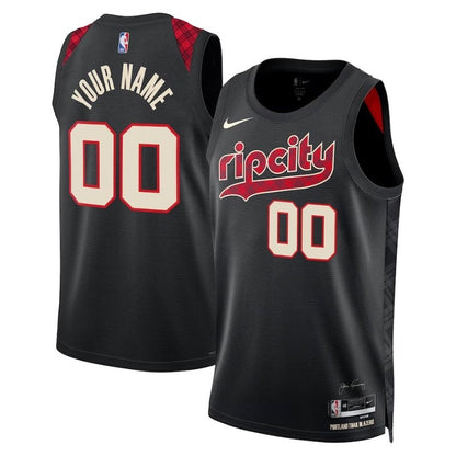 Camiseta unisex de la NBA Portland Trail Blazers 23/24 - Negra - Edición Ciudad