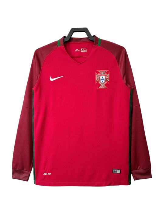 Camiseta local de Portugal 2016 - Versión retro de manga larga 