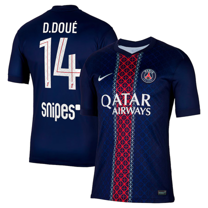 D. Doué - Camiseta local Paris Saint-Germain (PSG) 25/26 I - Versión Fan