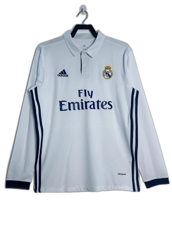 Camiseta local del Real Madrid 16/17 - Versión retro de manga larga