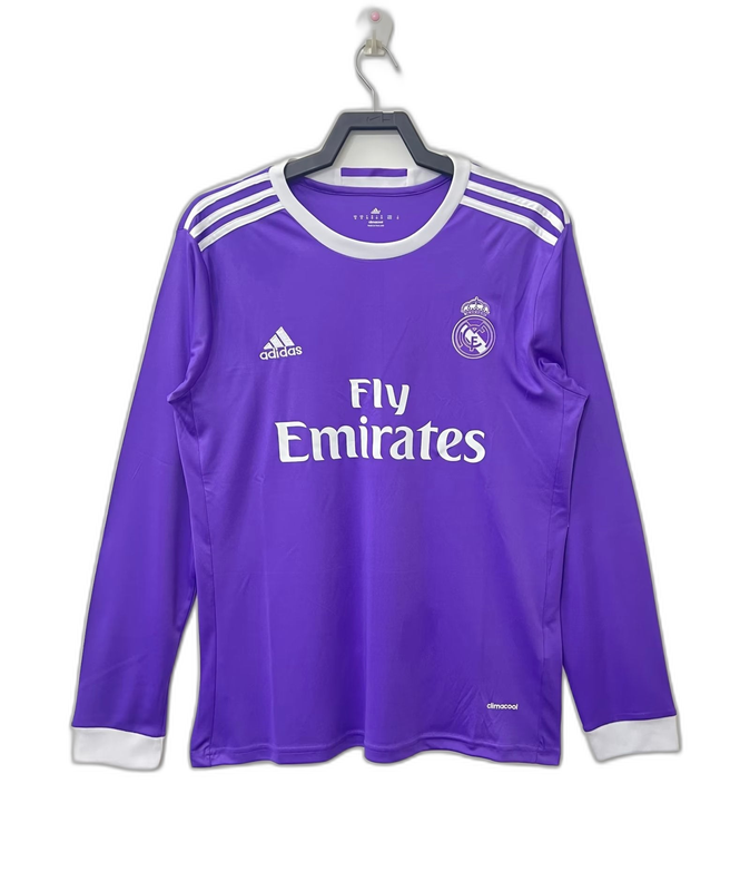Camiseta de visitante del Real Madrid 16/17 II - Versión retro de manga larga