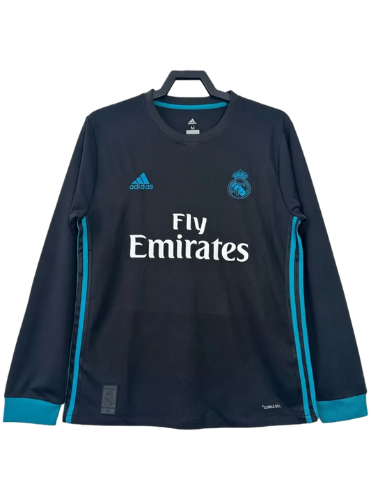 Camiseta de visitante del Real Madrid 17/18 II - Versión retro de manga larga