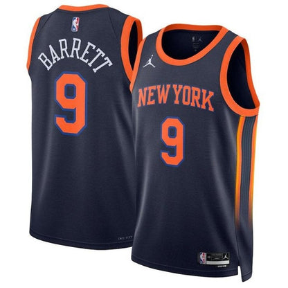 Camiseta NBA de RJ Barrett de los New York Knicks 2023 - Edición especial - Azul marino